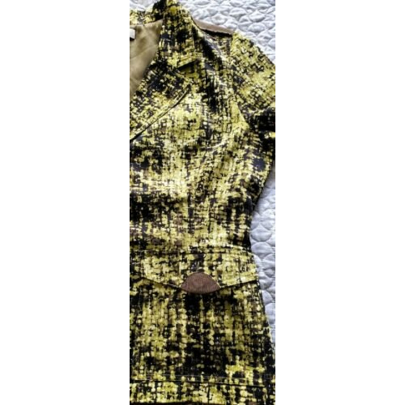 LAURA ASHLEY Single Breasted Blazer Green Multicolor Lined Jacket Sz M EUC - Picture 5 of 9